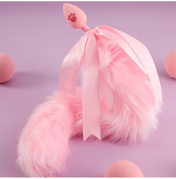 MizzZee - Silicone Fox Tail Anal Plug SM (Pink) MizzZee - Silicone Fox Tail Anal Plug SM (Pink)